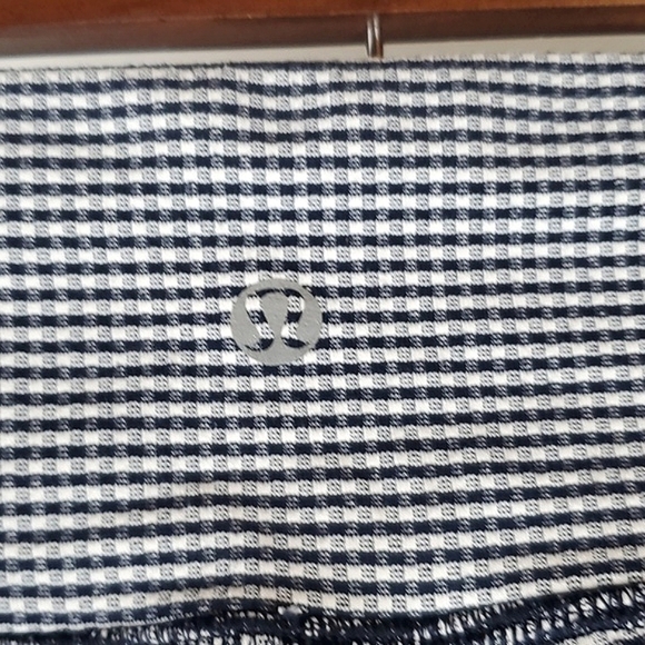 Lululemon Wunder Under Blue and White Gingham - Picture 8 of 10